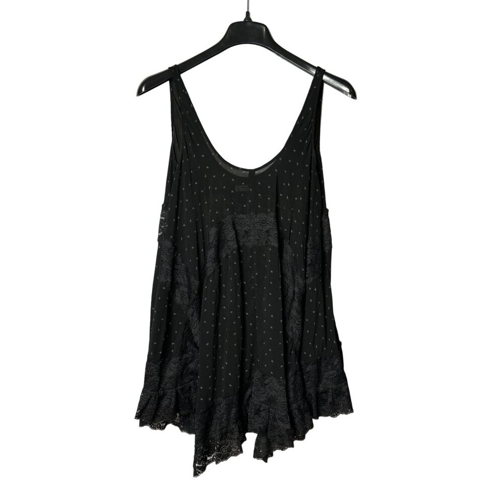Free People She Swings Black Mini Dress